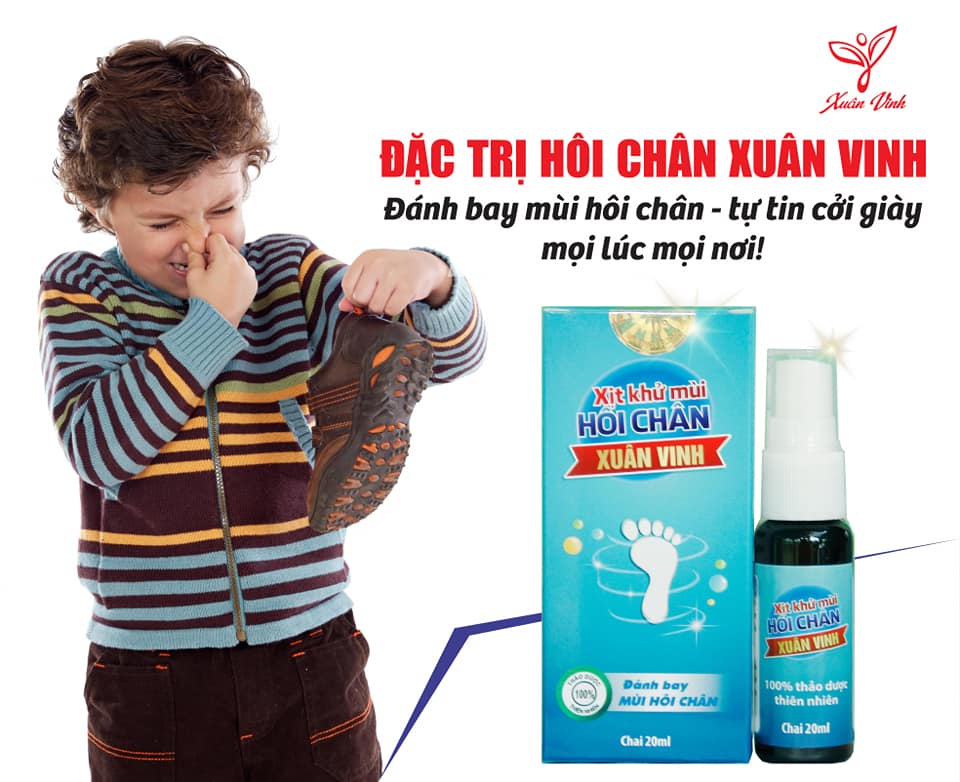 Xịt Đặc Trị Mùi Hôi Chân Thảo Dược Xuân Vinh